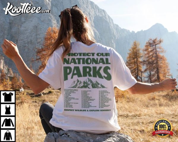 Canada National Parks Reserves Retro T-Shirt