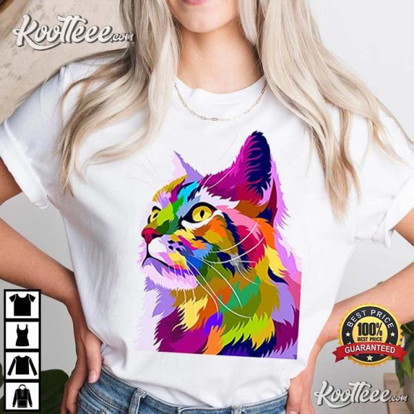 Colorful Cat Cute T-Shirt
