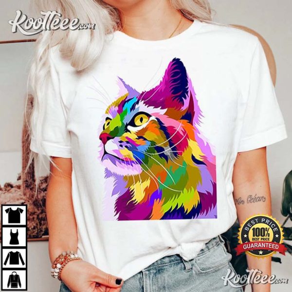 Colorful Cat Cute T-Shirt