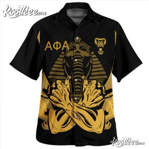 Alpha Phi Alpha Colorblock Embroidered Old Gold Baseball Jersey