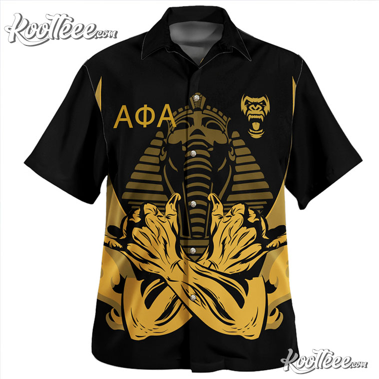 Alpha Phi Alpha Fraternity Hand Pharaoh Hawaiian Shirt