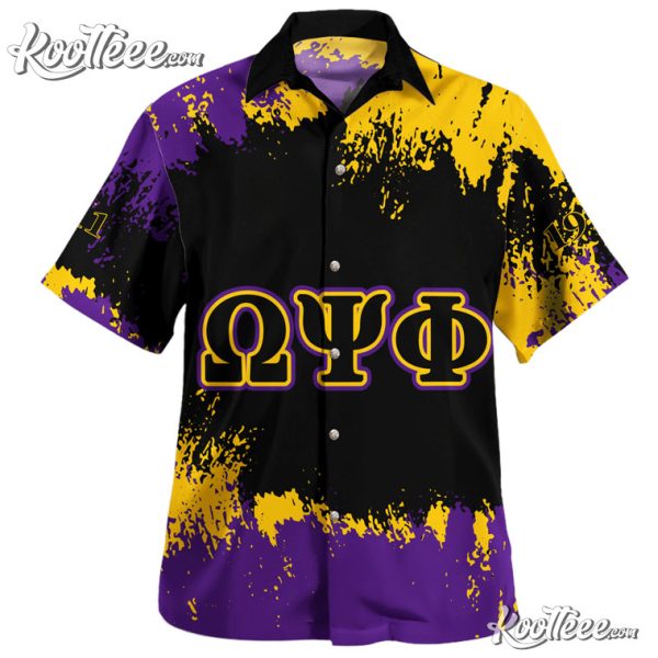 Omega Psi Phi Face Style Hawaiian Shirt