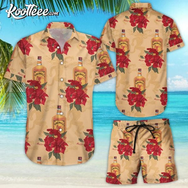 Fireball Aloha Hawaiian Shirt And Shorts
