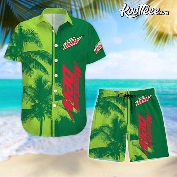 Mountain Dew Hawaiian Shirt And Shorts #2
