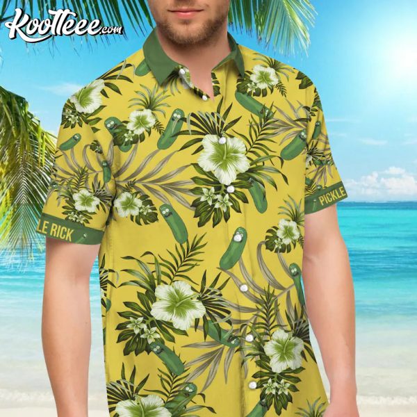 Pickle Rick Hawaiian Shirt And Shorts