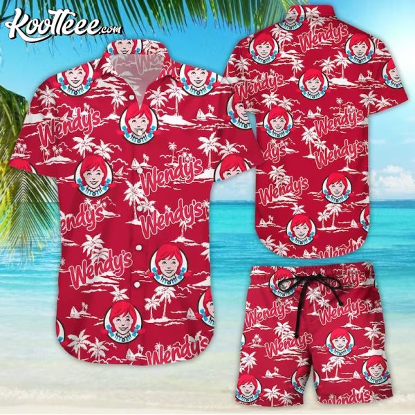 Wendy’s Tropical Flower Aloha Hawaiian Shirts and Shorts