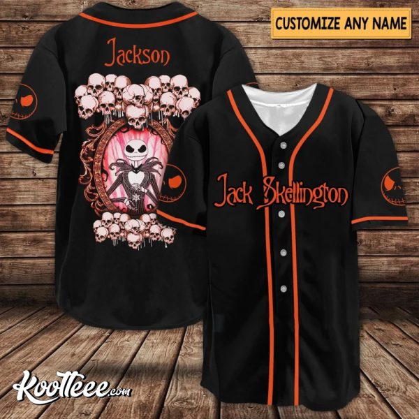 Jack Skellington Personalized Baseball Jersey