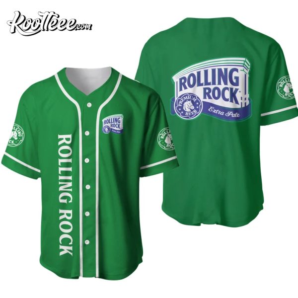 Rolling Rock Beer Lovers Baseball Jersey