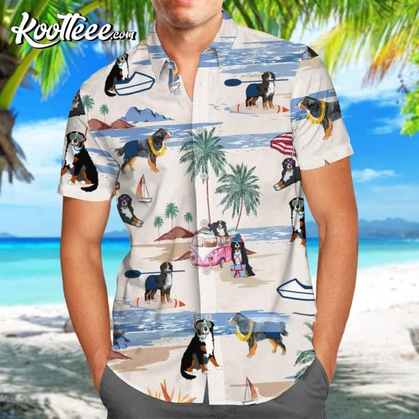 Dog Lover Bernese Mountain Hawaiian Shirt And Shorts