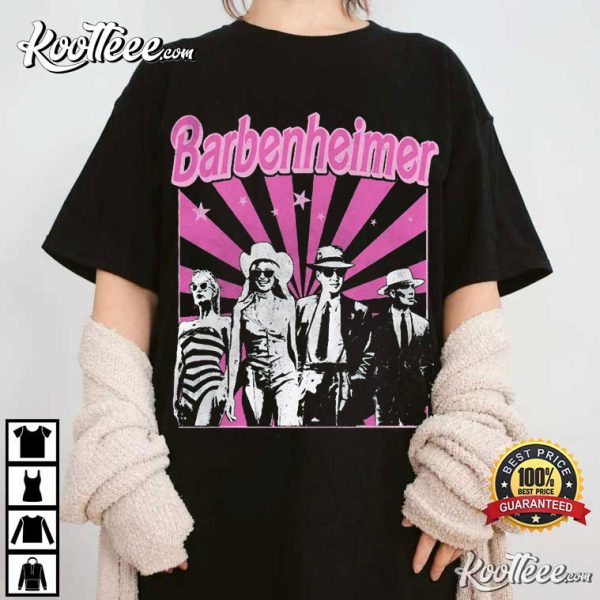 Barbie And Oppenheimer Movie Barbenheimer Vintage T-Shirt