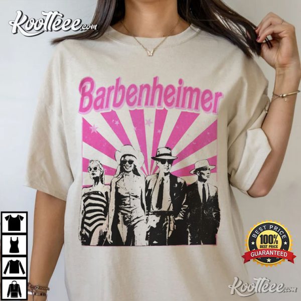 Barbie And Oppenheimer Movie Barbenheimer Vintage T-Shirt