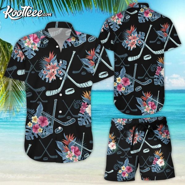Hockey Fan Hawaiian Shirt And Shorts
