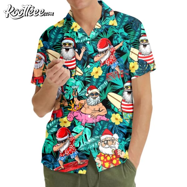 Christmas In July Santa Claus Hawaiian Shirt