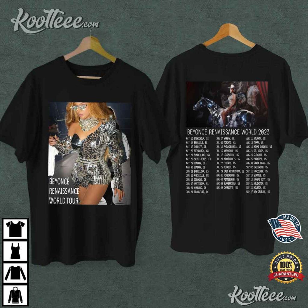 Beyonce Queen B Renaissance Tour 2023 Merch T-Shirt