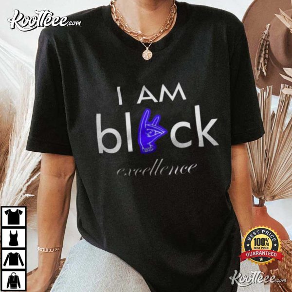 Zeta Phi Beta I Am Black Excellence T-Shirt