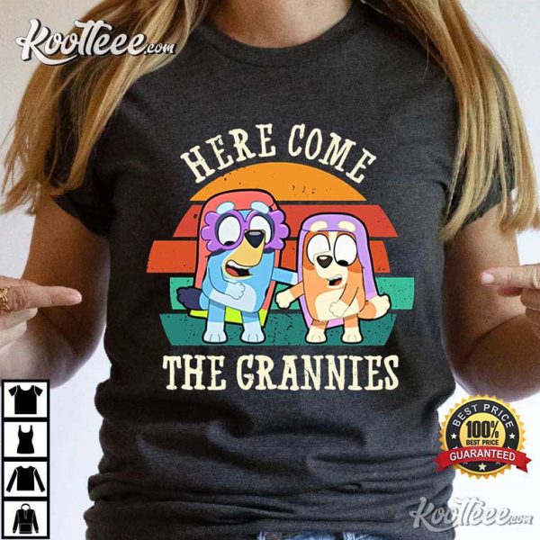 Bluey Here Come Grannies Rad Like Mom Mother’s Day T-Shirt