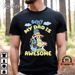 Bluey Dad For Daddy's On Father's Day Bandit Funny Gift T-Shirt