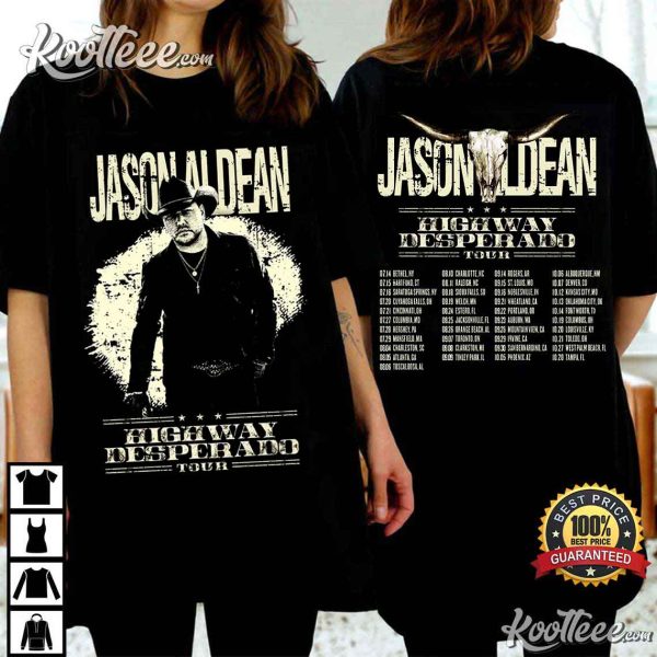 Jason Aldean Highway Desperado Tour 2023 T-Shirt