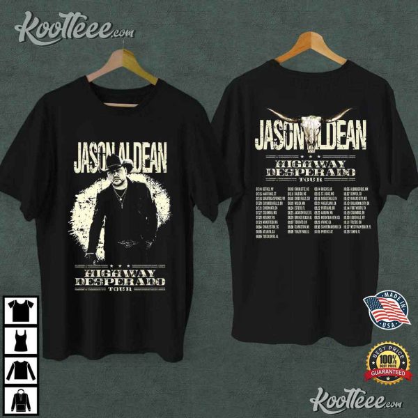 Jason Aldean Highway Desperado Tour 2023 T-Shirt