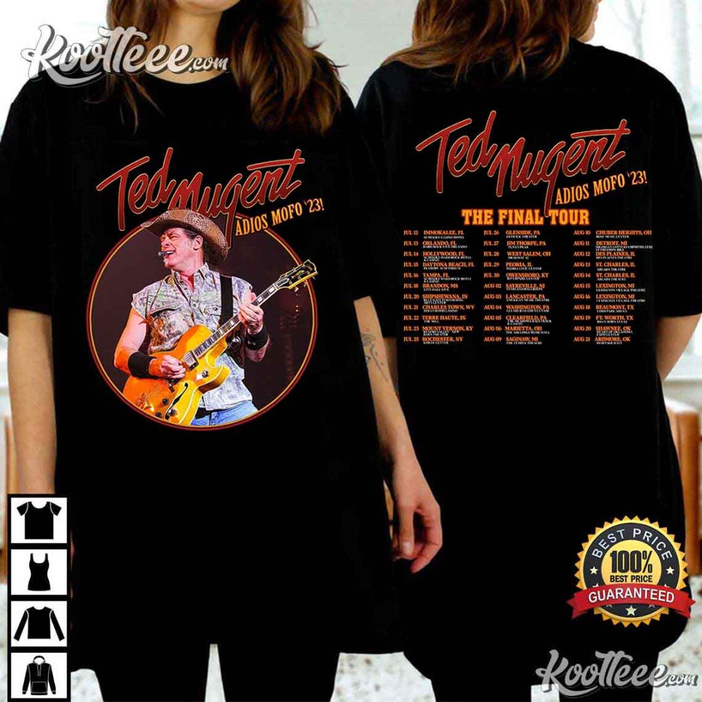 Ted Nugent Adios Mofo 2023 Tour T Shirt