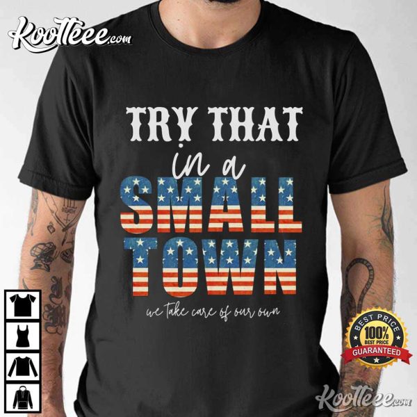 Jason Aldean Small Town Patriotic T-Shirt