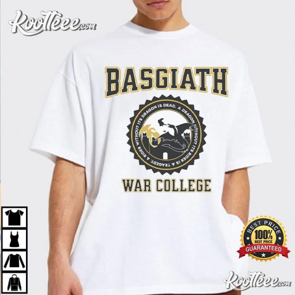 Fourth Wing Basgiath War College Hooded Gift For Book Lovers T-Shirt
