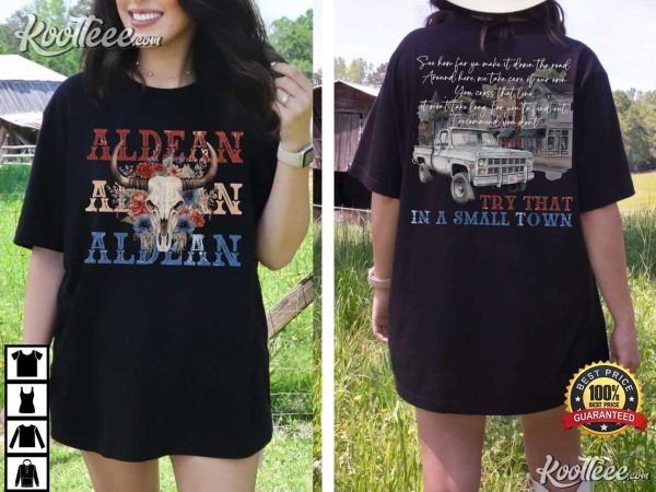 Small Town Jason Aldean Country Music Concert T-Shirt