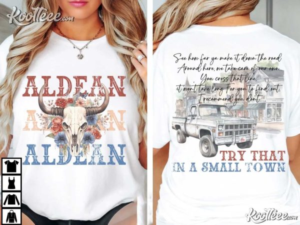 Small Town Jason Aldean Country Music Concert T-Shirt