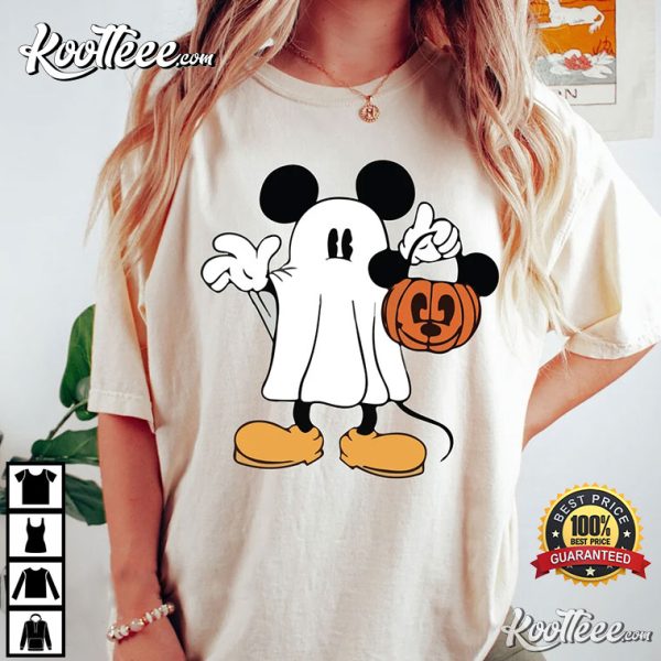 Mickey Ghost Halloween Comfort Colors T-Shirt