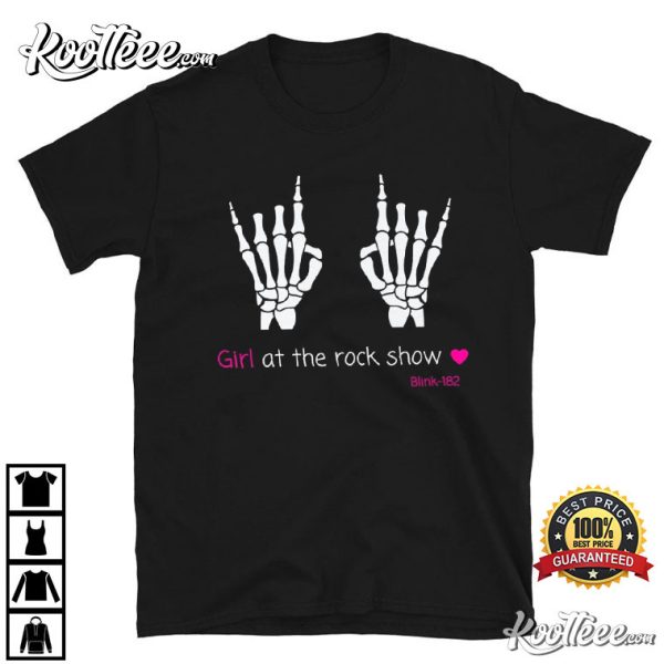 Girl At The Rock Show Skeleton T-Shirt