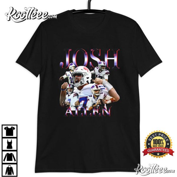 Vintage Josh Allen Buffalo Football NFL Classic 90s T-Shirt
