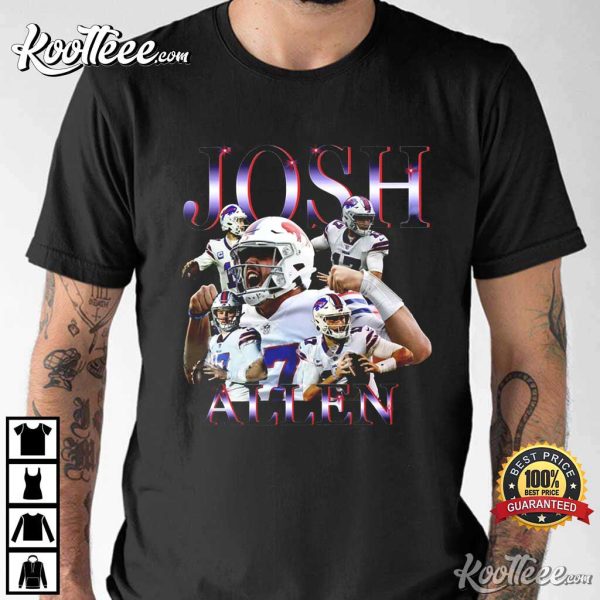 Vintage Josh Allen Buffalo Football NFL Classic 90s T-Shirt