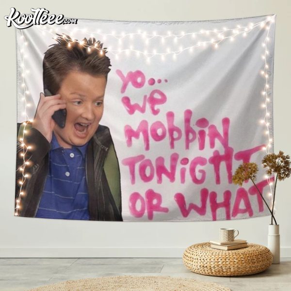 Gibby Mobbin Tonight Funny Wall Hanging Tapestry