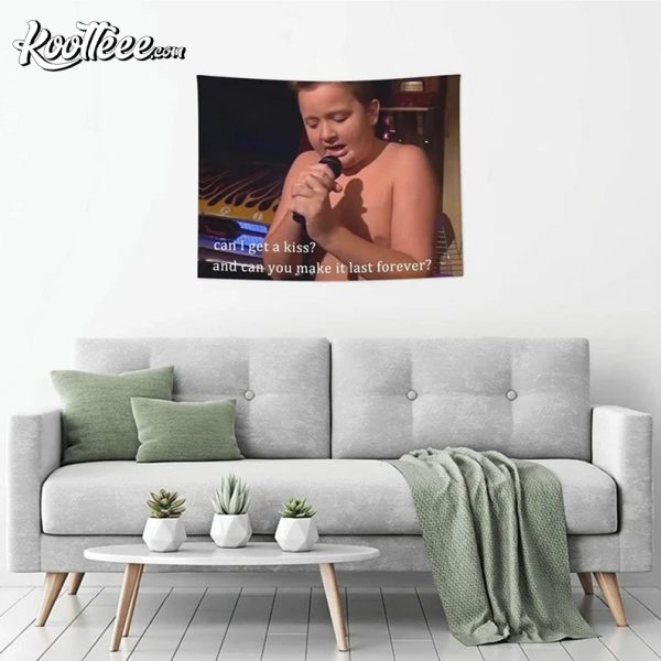 Gibby Can I Get A Kiss Meme Funny Wall Tapestry