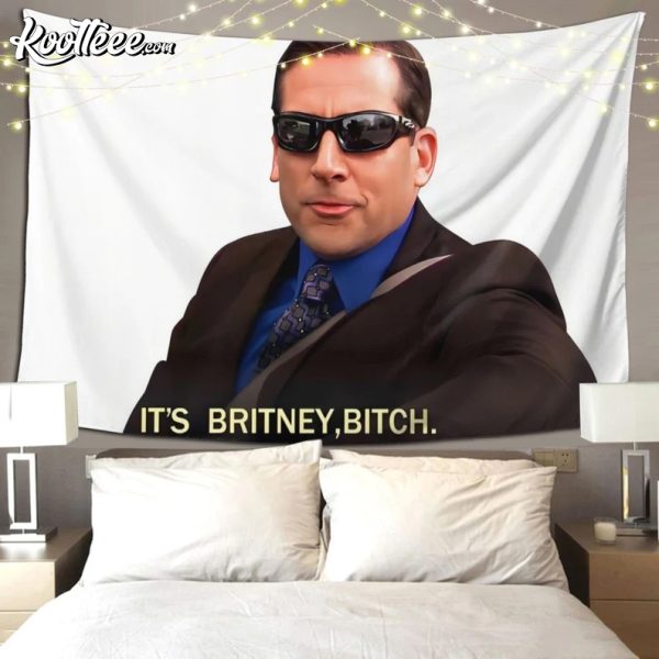 Michael Scott It’s Britney Bitch Funny Wall Tapestry
