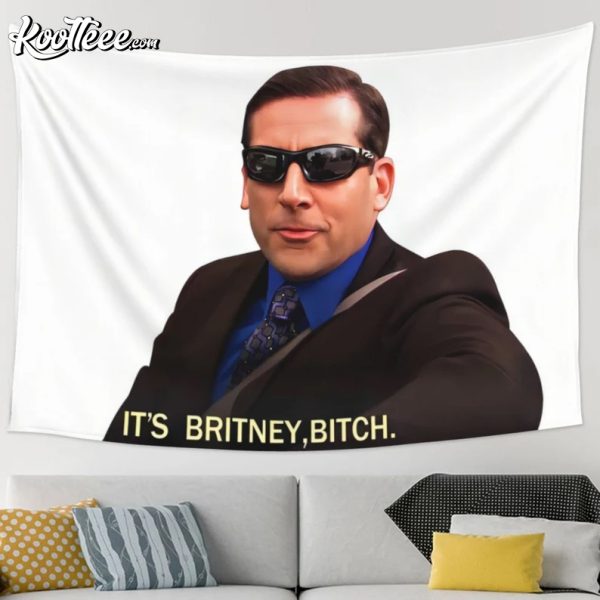 Michael Scott It’s Britney Bitch Funny Wall Tapestry