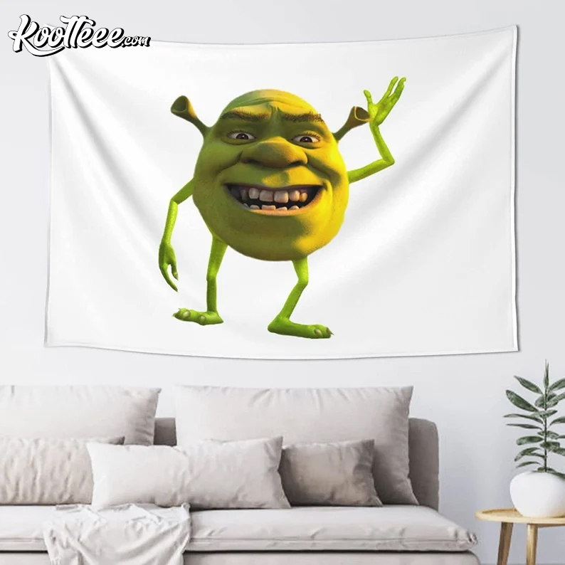  Shrek Meme Tapestry Wall Hanging Natural 60x40in