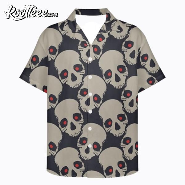 Halloween Skull Pattern Funny Hawaiian Shirt