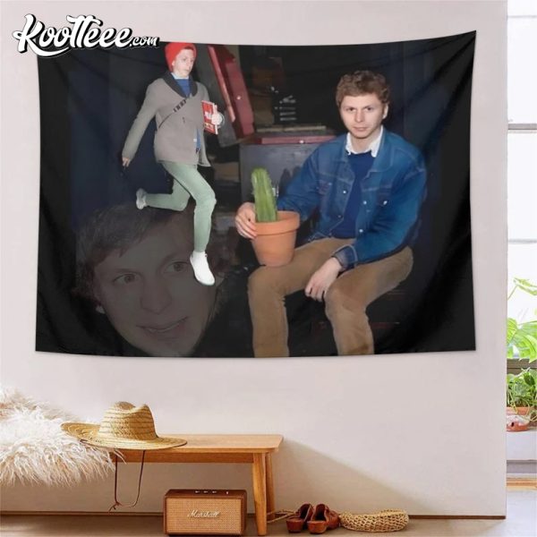 Michael Cera and Cactus Wall Tapestry