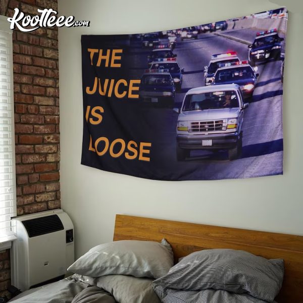 OJ Simpson The Juice is Loose Wall Tapestry