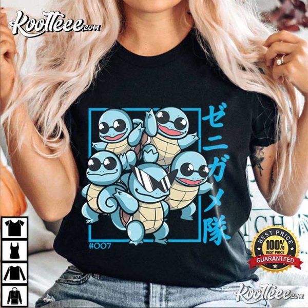 Squirtle Squad Pokemon T-Shirt