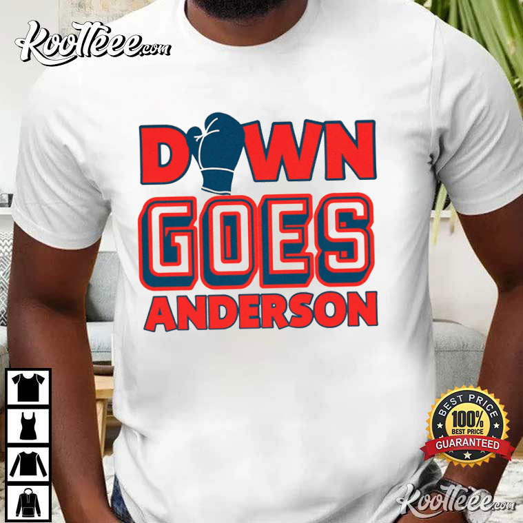 Down Goes Anderson Shirt Jose Ramirez Vs Tim Anderson Shirt Funny