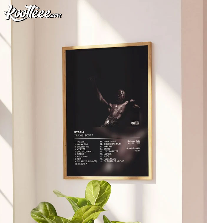 Travis Scott 'UTOPIA' Premium Album Music Poster
