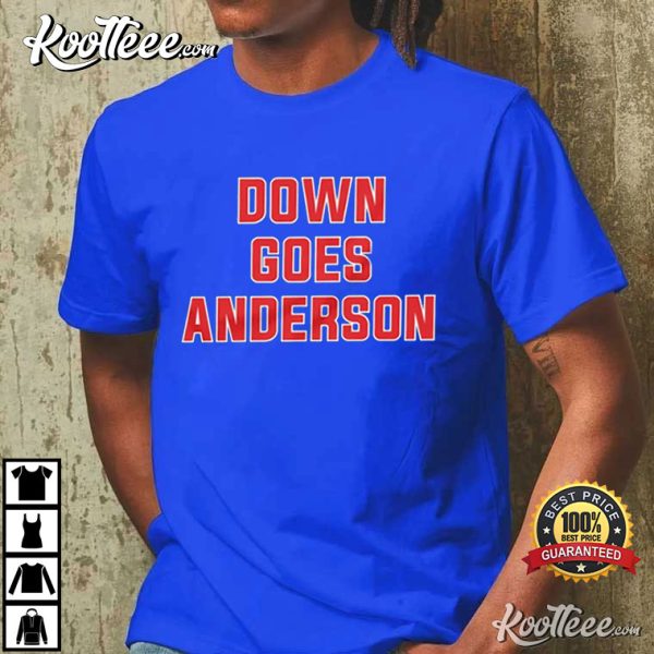 Jose Ramirez Down Goes Anderson Cleveland Guardians T-Shirt #2