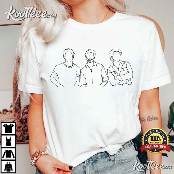 Jonas Brothers Outline Drawing T-Shirt