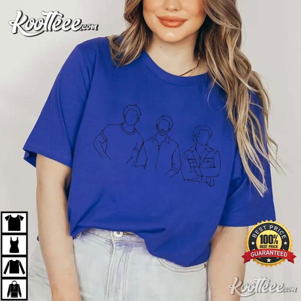 Jonas Brothers Outline Drawing T-Shirt