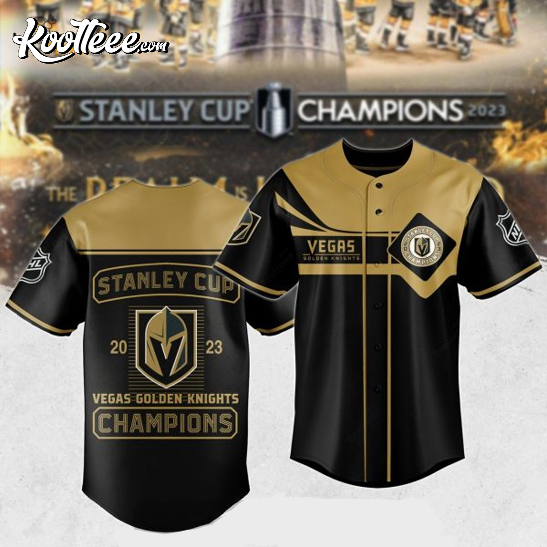 SALE] Personalized Vegas Golden Knights Stanley Cup Champions 2023 White  Baseball Jersey - Beetrendstore Store