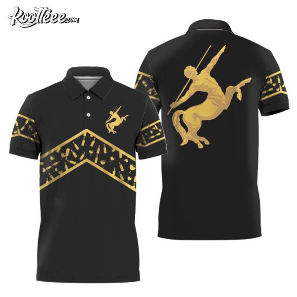 Remy Martin Black Wine Pattern Polo Shirt