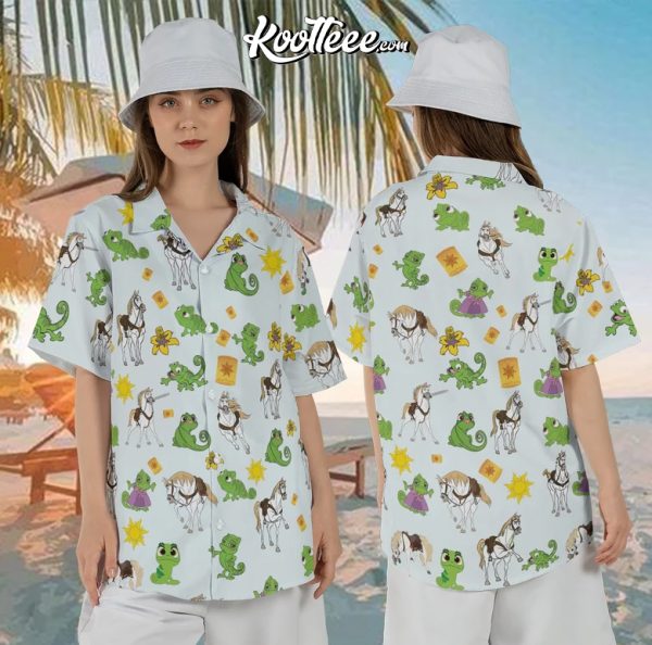 Rapunzel Tangled Pascal Maximus Hawaiian Shirt