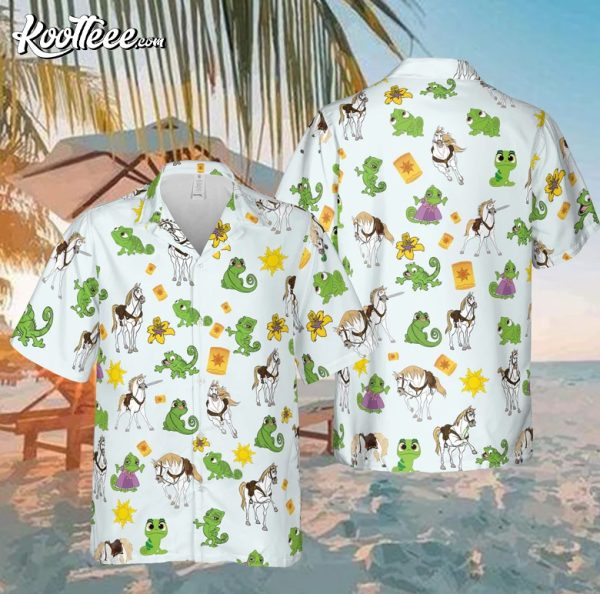 Rapunzel Tangled Pascal Maximus Hawaiian Shirt